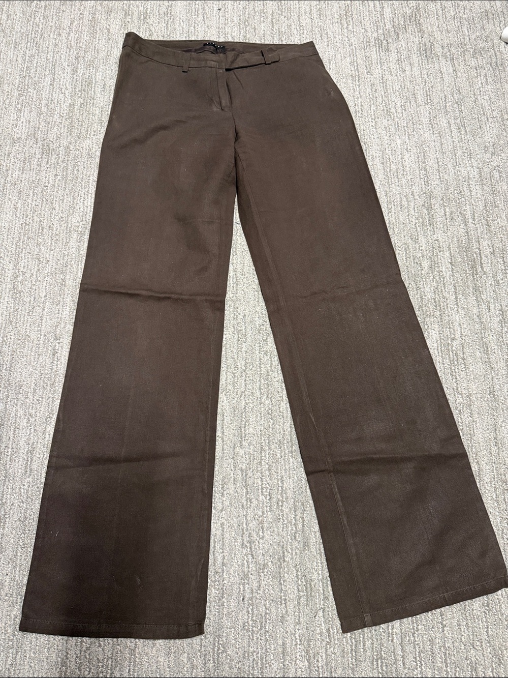 Sisley Wide Leg Cocoa Linen Pants